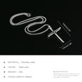 thumbnail image 2 of SIEYIO for Cross Nail Men's for Titanium Steel Necklace Pendant Hip Hop Personality Orn, 2 of 9