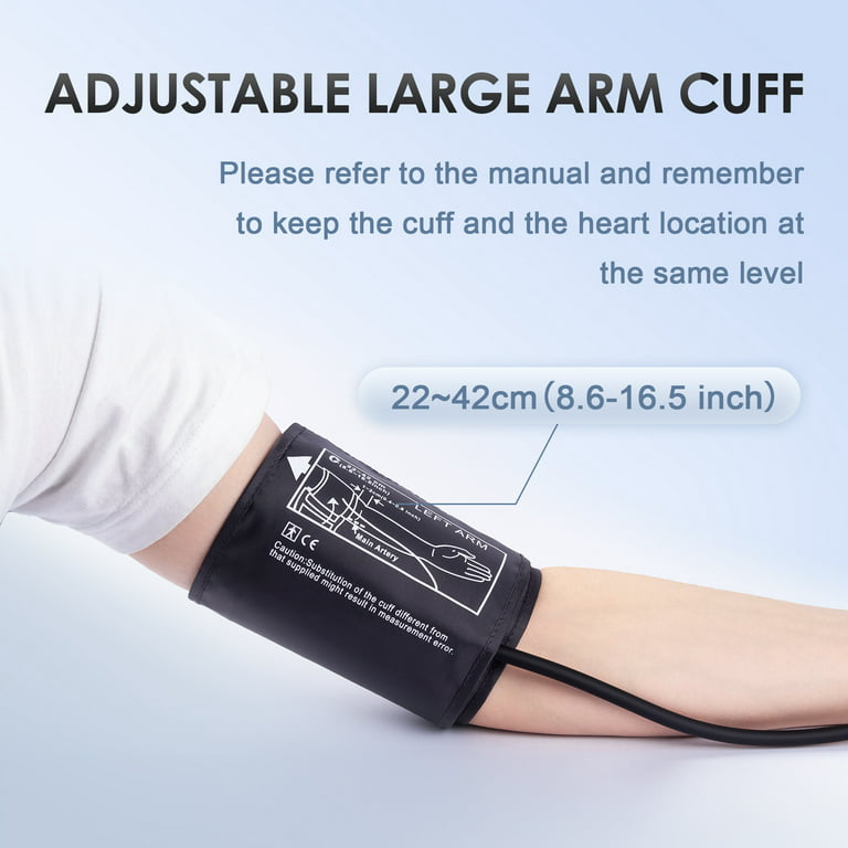 Blood Pressure Cuff Arm, Large Blood Pressure Cuffs Blood Pressure Upper  Arm Large Cuff Strap BP Cuff Only