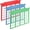 Primary Color, variant on 3 Pack File and Folder Dividers 11 x 6 Inches Hanging Filing Cabinet Dividers Plastic Folder Organizer Insertable File Separators Office Filing Supplies for Organization (Primary Color)