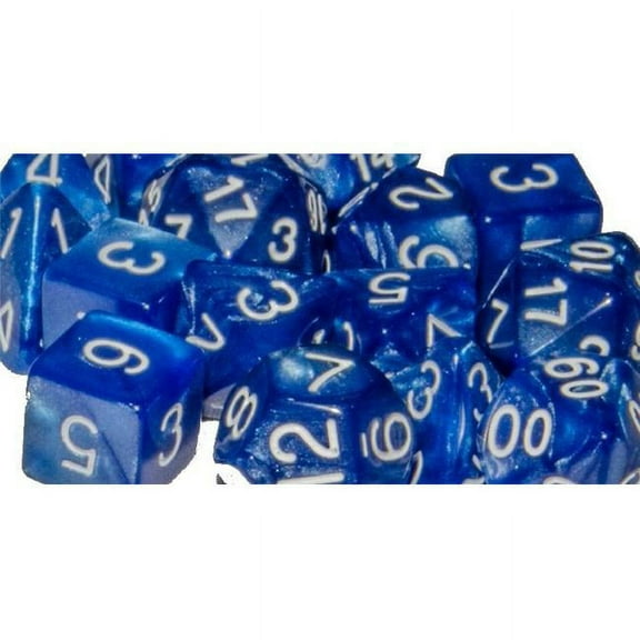 R4I Dice w/Arch'd4: Marble - Blue (15)