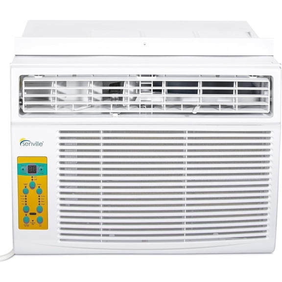 Senville 12,000 BTU Window Air Conditioner, Cooling for Rooms up to 550 sq ft, Washable Filter, Easy to Use