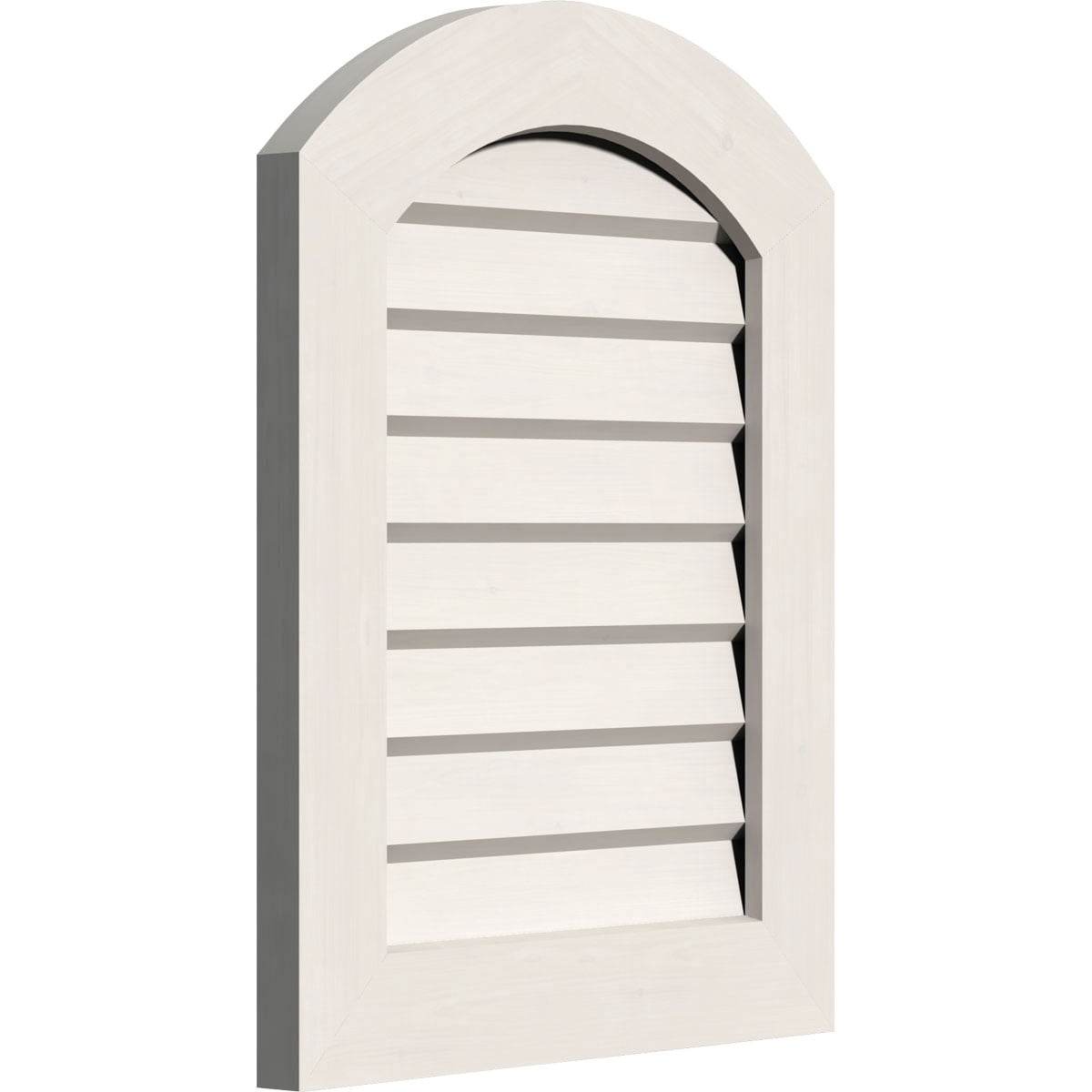 Ekena Millwork 56"W x 11 5/8"H Triangle Gable Vent (81"W x 16 7/8"H Frame Size) 5/12 Pitch Non-Functional, PVC Gable Vent with 1" x 4" Flat Trim Frame