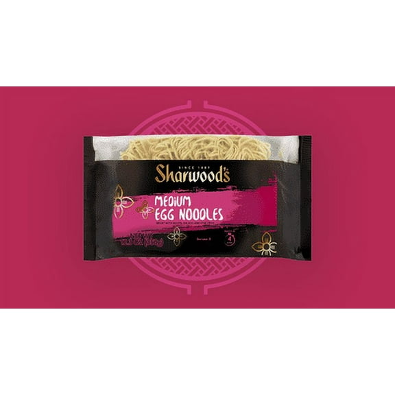 Sharwood's Chinese Medium Egg Noodles 12.3 oz (Pack of 8)
