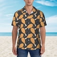 thumbnail image 4 of Lsque Chicken Legs pattern Hawaiian Shirt for Men, Unisex Summer Beach Casual Short Sleeve Button Down Shirts-Medium, 4 of 9
