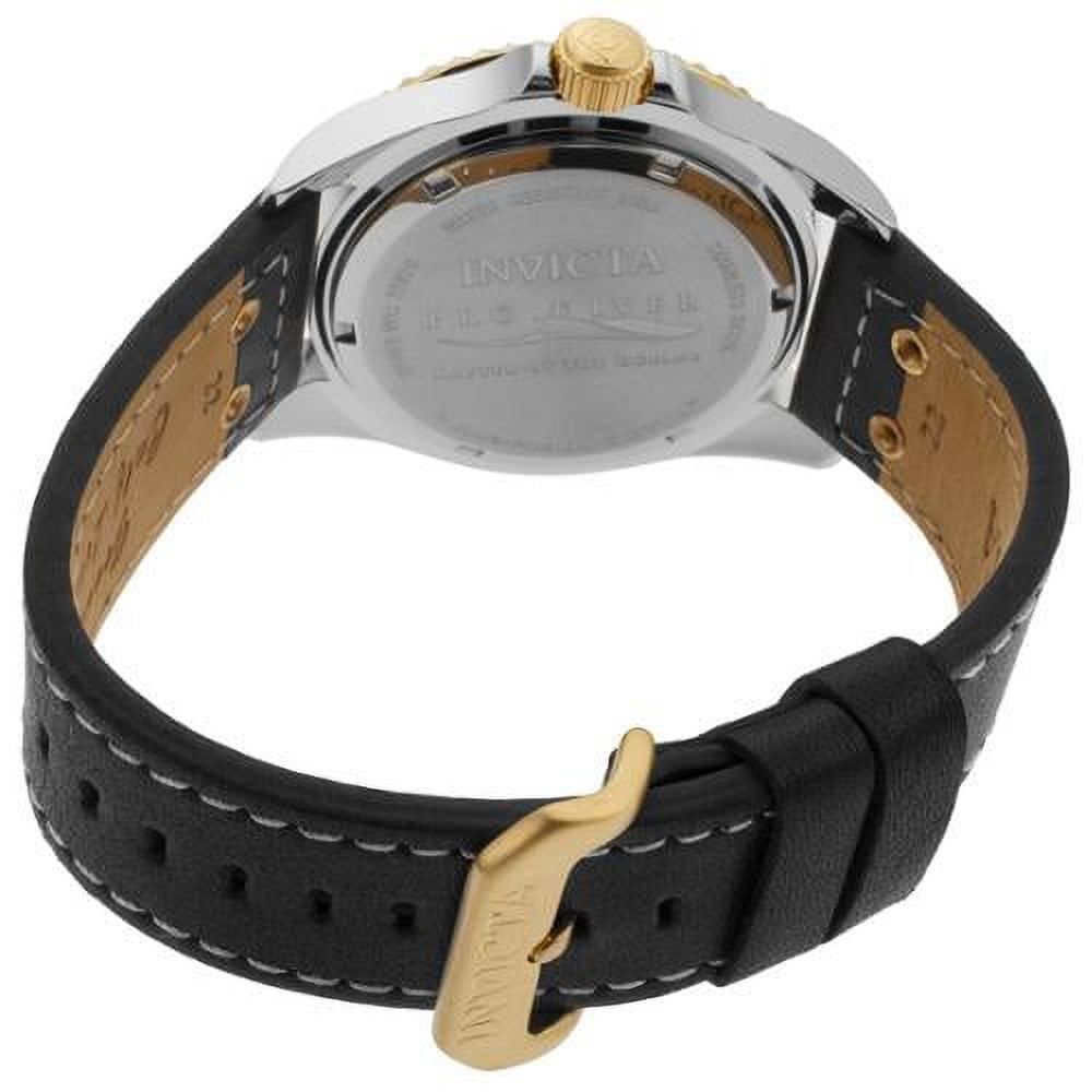 22074 Men's 'Pro Diver' Quartz Stainless Steel and Leather Watch