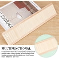 thumbnail image 4 of 1pc Rectangle Wood Wainboard Skirting Dollhouse Wall Decoration Blanched Almond 171x85x5mm, 4 of 7