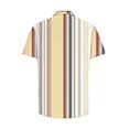thumbnail image 5 of Mens Big & Tall Shirts Short Sleeve S-5X Plus Size Button-Down Collared Tshirts Shirt Casual Lightweight Stripe Printed Loungewear Tees Tops, 5 of 5