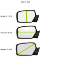thumbnail image 5 of 96-07 Ford Taurus Mercury Sable Left Driver Mirror Glass Lens w/Adhesive USA non heat, 5 of 7