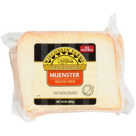 Wisconsin Farms Deli-Style Muenster Cheese, 16 oz