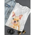 thumbnail image 3 of Watercolor French Bulldog Pet T-Shirt Women -Image by Shutterstock, Female x-Large, 3 of 4