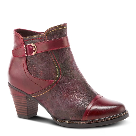 L'Artiste Captivate Hand-Painted Leather Ankle Bootie