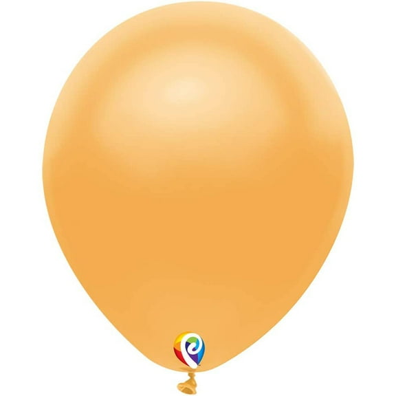 7 inch Funsational Metallic Gold Latex Balloons (50 Pack) - Party Supplies Decorations
