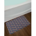 thumbnail image 2 of Fox Bath Mat, Cartoonish Pattern with Animal and Floral Strawberry Fruit Print, Plush Bathroom Decor Mat with Non Slip Backing, 29.5" X 17.5", Dark Lavender Multicolor, by Ambesonne, 2 of 2