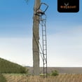thumbnail image 4 of Big Game Striker XL 17.5' Ladder Treestand w/Flip-Back Seat and Rail, Black, 4 of 11