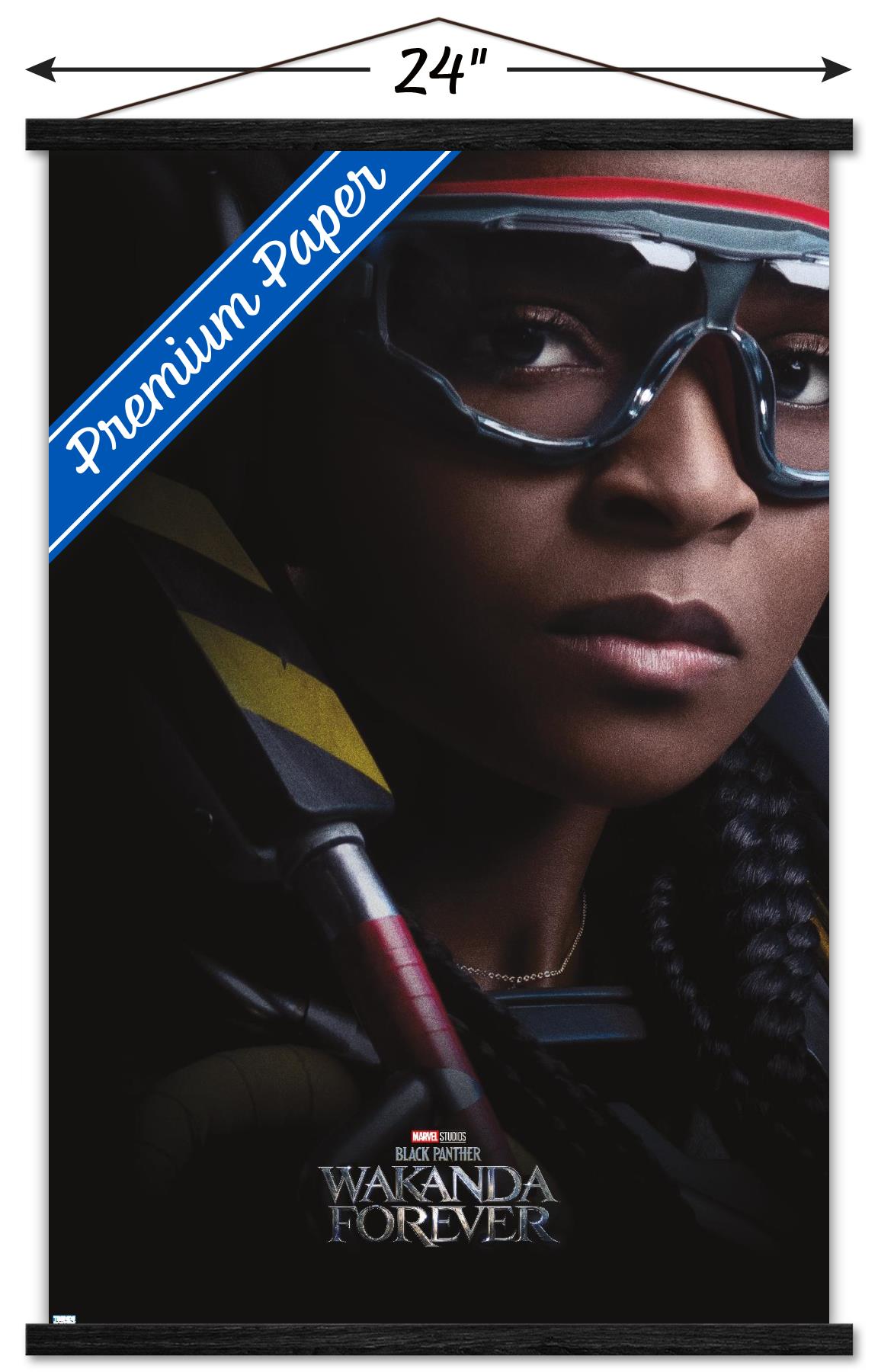 Marvel Black Panther: Wakanda Forever - Ironheart One Sheet Wall Poster with Magnetic Frame, 22.375" x 34"