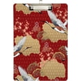 thumbnail image 2 of GZHJMY Japanese Crane Bird Cherry Blossom Flower Acrylic Clipboard Letter Size 9" x 12.5" Decorative Clipboard with Low Profile Silver Metal Clip for Office School Student Whiteboard Clipboards, 2 of 7