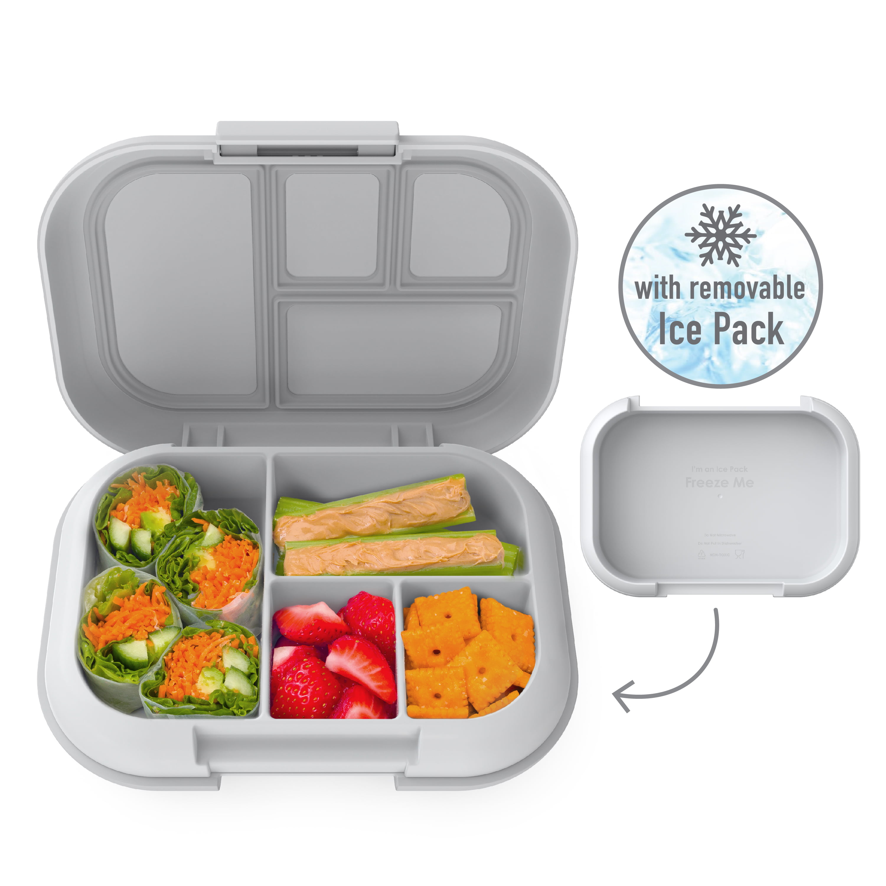 Bentgo® Kids Chill Lunch Box - Bento-Style Lunch Solution with 4  Compartments and Removable Ice Pack for Meals and Snacks On-the-Go -  Leak-Proof, 