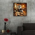 thumbnail image 5 of Epic Art 'Cat In Rocking Chair Reading' by Rey Klimt Acrylic Glass Wall Art, 24" x 24", 5 of 8