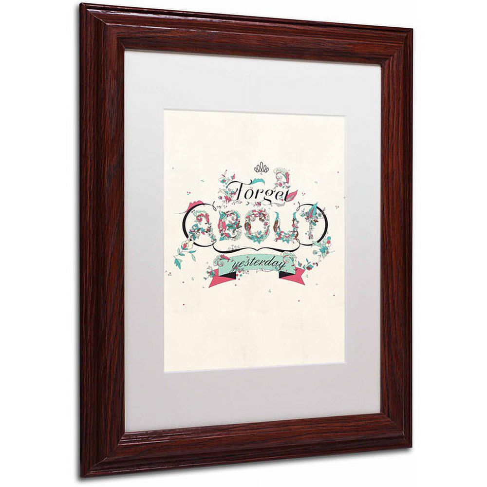 Trademark Fine Art "A New Day" Canvas Art by Kavan & Co White Matte, Wood Frame