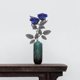 thumbnail image 5 of Rosas artificiales con globos oculares para centros de mesa de Halloween, rosas de seda góticas DIY azul, 5 of 9