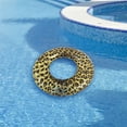 thumbnail image 2 of Pool Central Inflatable Leopard Print Swimming Pool Inner Tube - 35", 2 of 9