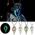 thumbnail image 5 of Feledorashia Valentines Day Gifts New Personality Glowing Wolf Necklace Mens Retro Necklace Mens Jewelry Accessories Valentine's Day Gift, 5 of 5