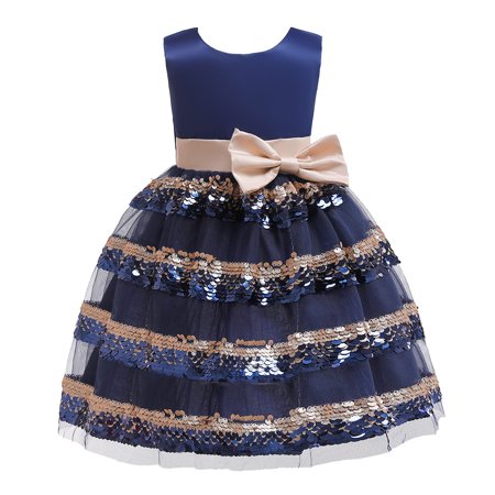 

Little Girls Dresses Floral Baby Princess Bridesmaid Pageant Gown Birthday Party Wedding Dress