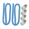 thumbnail image 2 of Colaxi 2 Pieces Replacement Hose Pool Connection Hoses Accessory PVC 1.5M 1.25" Diameter with Clamps Professional Swimming Pool Hose Blue, 2 of 8
