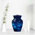 thumbnail image 6 of JAGASY Blue Small Urns for Human Ashes Keepsake - Memorial Urn for Ashes Adult Male - Funeral Cremation Urns for Mom & Dad - Handcrafted Miniature Urn for Parents - (3 Inch), 6 of 7
