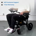 thumbnail image 7 of GlideCare G-5 Electric Wheelchair, Lightweight and Portable Wheelchairs for Adults, Black, 7 of 7