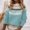Blue, variant on Women's Fair Isle Sweater Casual Vintage Crew Neck Knitted Sweater Cute Graphic Fall Fashion Pullover Jumper Tops White-A