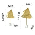 thumbnail image 7 of Cheer.US Golden Monstera Leaf European Tropical Style Leaf Figurine Statue with Base Desktop Decorative Ornaments for Wedding Birthday Hawaiian Party Home - 1.6'', 7 of 7