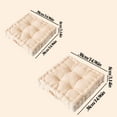 thumbnail image 5 of Square Velvet Floor Pillow, Meditation Floor Pillow Thicken Decompression Floor Cushions Large Pillows Seating Cute Decorative Cushion for Yoga Living Room (Beige,15''), 5 of 7