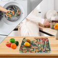 thumbnail image 3 of Yayeee Dish Drying Mat for Kitchen Counter 18" x 24" Microfiber Super Absorbent Coffee Decorative Pad, Floral Mushroom, 3 of 9