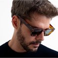 thumbnail image 5 of Baroc Square Print Lentes de Sol Carey Cuadrados Unisex UV400 Acetato Premium, 5 of 5