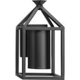 thumbnail image 4 of Stallworth Collection One-Light Matte Black Contemporary Outdoor Medium Wall Lantern, 4 of 5