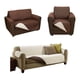 thumbnail image 1 of Cubre Sofa Couch Coat Set 3 Piezas Couch Coat 3PZS/Café, 1 of 6