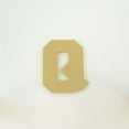 thumbnail image 1 of Package of 1, 12 Inch X 3/4" Thickness MDF Letter Q in The Collegiate Font, Thick for Art & Craft Project, Made in USA, 1 of 4