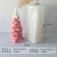 thumbnail image 3 of Molde de silicona para velas con forma de pino giratorio geométrico 3D, suministros para hacer velas de árbol de Navidad, molde de resina para jabón, regalos, manualidades, decoración del hogar, 3 of 5