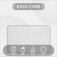 thumbnail image 4 of Better Trends 17" x 24" Bathroom Rug – 100% Cotton, Extra Soft Tufted Reversible Bath Mat, Water-Absorbent, Machine Washable (White) Lilly Crochet Collection, 4 of 7