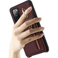 thumbnail image 4 of Samsung Galaxy S20 5G Phone Case for Women with Card Holder,Samsung S20 Case Wallet Crossbody Lanyard with Strap,Credit Card Slots Kickstand Case with Ring Holder,6.2 Inch,Burgundy, 4 of 15
