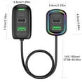thumbnail image 4 of ABS Car Charger with 6 Ports, Fast Charging, Front & Rear Expansion for Drivers and Passengers, 4 of 7