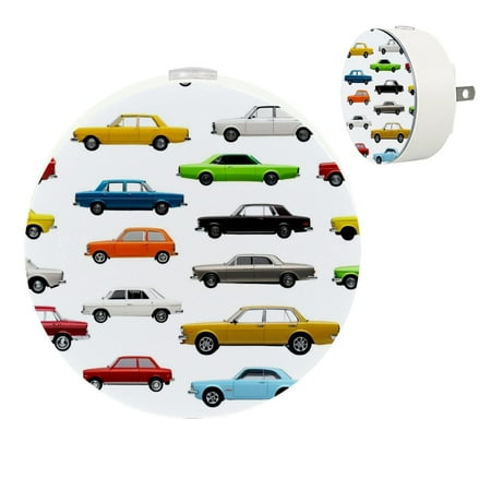 

YZUOUZY Night Lights Plug into Wall Nightlight Bedroom Lamps Set of 2 Trucks Cars
