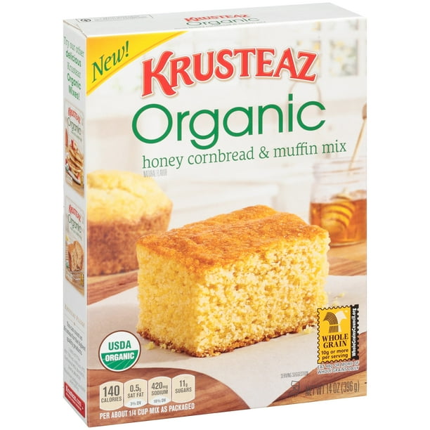 Krusteaz Organic Honey Cornbread & Muffin Mix, 14 oz