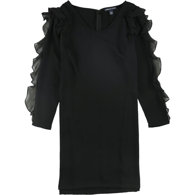 Vestido Georgette A-Line American Living para Mujer Negro 6