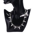 thumbnail image 1 of Nouveau Collier Punk à Rivets à Pointes Gothique Rock Biker Chaîne à Maillons Ras-du-Cou Bijoux, 1 of 6