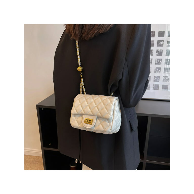 Chanel White Quilted Caviar Mini Chain Around Flap Bag Gold Hardware, 2023  Available For Immediate Sale At Sotheby's