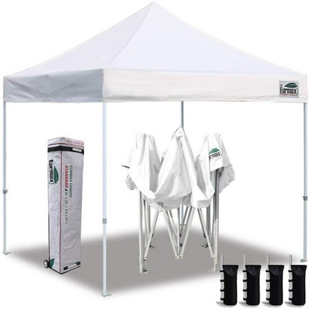 Eurmax Canopy 10' x 10' White Pop-up and Instant Outdoor Canopy