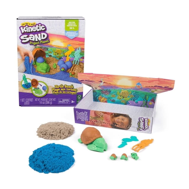 Arena Kinética Kinetic Sand Playset Playa De Tortugas