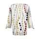 thumbnail image 4 of ICHUANYI Clearance Fashion Woman V Neck Three Quarter 3/4Sleeve T Shirt AutumnBlouse Tops Sweatshirt(Yellow, XXL) ICHUANYI WER2023080804393, 4 of 4